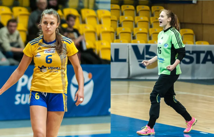 Zawodniczki Vistalu Gdynia: Emilia Galińska (po lewej) oraz Weronika Kordowiecka (po prawej) zadebiutowały w reprezentacji Polski. Biało-czerwone pokonał Finlandię 33:11. 