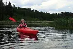 Rekreacyjny spływ Zbrzycą na odcinku z Kaszuby do Laski