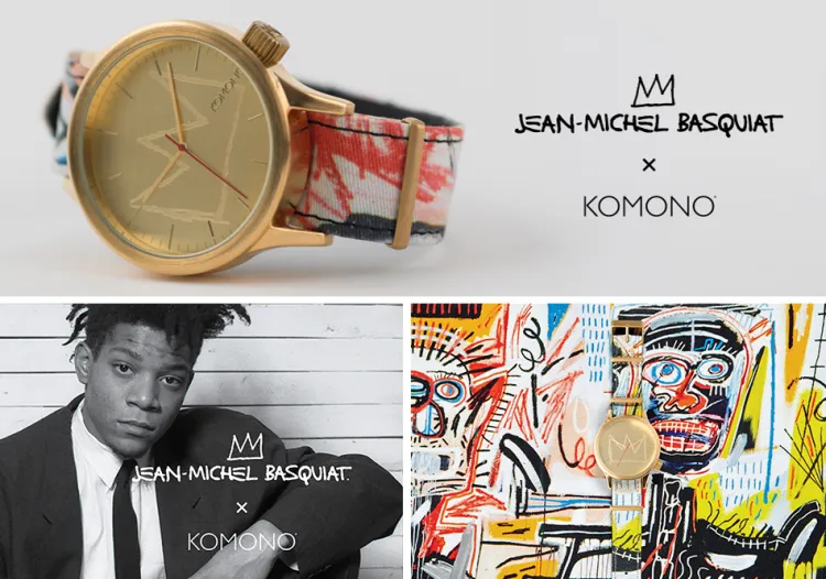 Zegarek Komono - kolekcja dedykowana brooklińskiemu artyście (przyjacielowi Andy Warhola) Jean-Michaelowi Basquiatowi. 