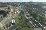 Skutki wypadku z udziałem tramwajów w centrum Gdańska.
