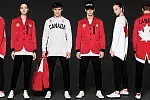 Stroje olimpijskie reprezentacji Kanady podczas Igrzysk w Rio 2016. Projekt braci Caten z Dsquared2.