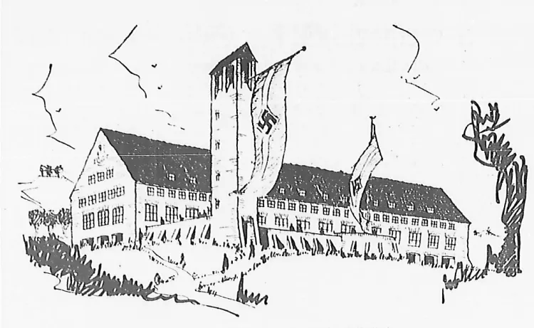 Projekt schroniska wybrany do realizacji na początku 1938 r. Ze zbiorów PAN Biblioteki Gdańskiej.