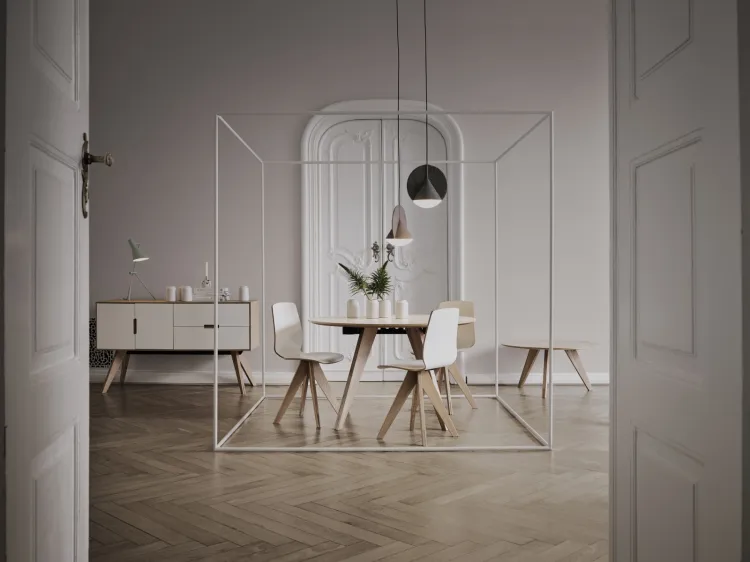 Lampa nad stołem w nowej odsłonie - minimalistycznie i w liczbie mnogiej (Bolia, Tila.pl).
