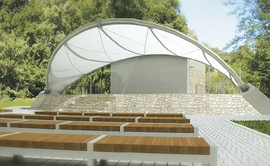 W parku powstanie m.in. amfiteatr, w którym można będzie organizować koncerty. 

