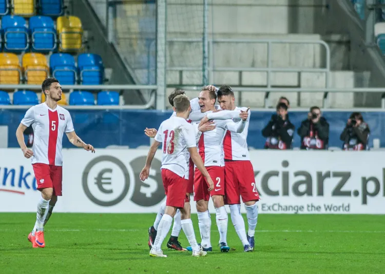 Tak polscy piłkarze cieszyli się w Gdyni w listopadzie ubiegłego roku, gdy pokonali Norwegię 1:0. 