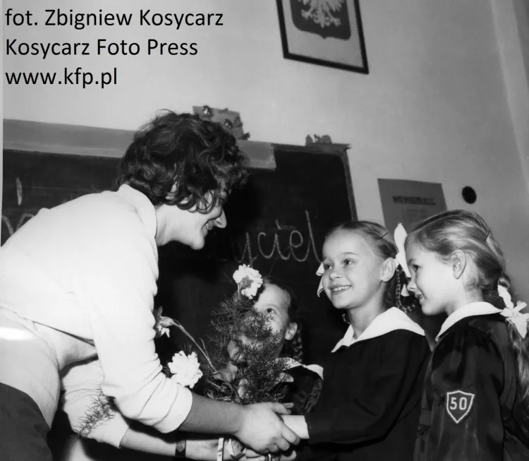 Dzień Nauczyciela w Szkole Podstawowej nr 50 w Gdańsku - 14 października 1979.