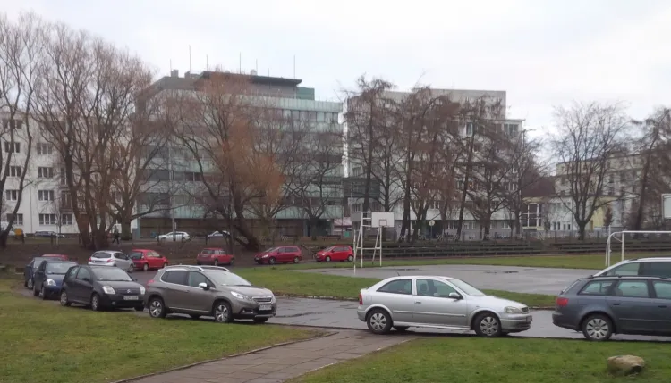 Do czego służy bieżnia stadionu? Na przykład do parkowania samochodów. Tak dzieje się m.in. na asfaltowej bieżni dawnego stadionu przy ul. Bema, naprzeciwko Urzędu Miasta Gdyni.