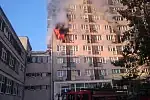 Pożar w mieszkaniu za Falochronem na Witominie.