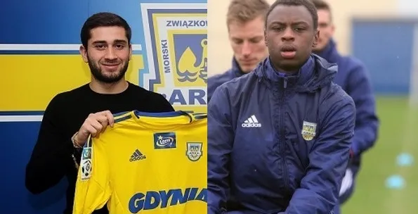 Arka w sobotę ogłosiła niespodziewanie pozyskanie dwóch kolejnych skrzydłowych. Luka Zarandia (z lewej) dołączy do drużyny w Cetniewie. Natomiast Saibou Keita (z prawej) zostanie wypożyczony do jednego z norweskich klubów.