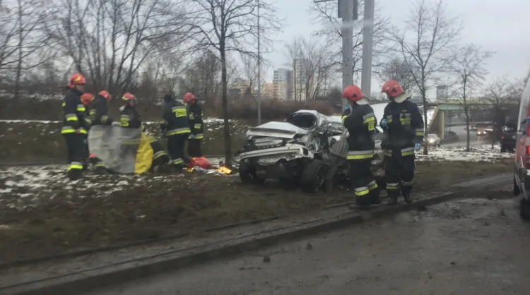 Do wypadku na Drodze Różowej w Gdyni doszło ok. godz. 14.