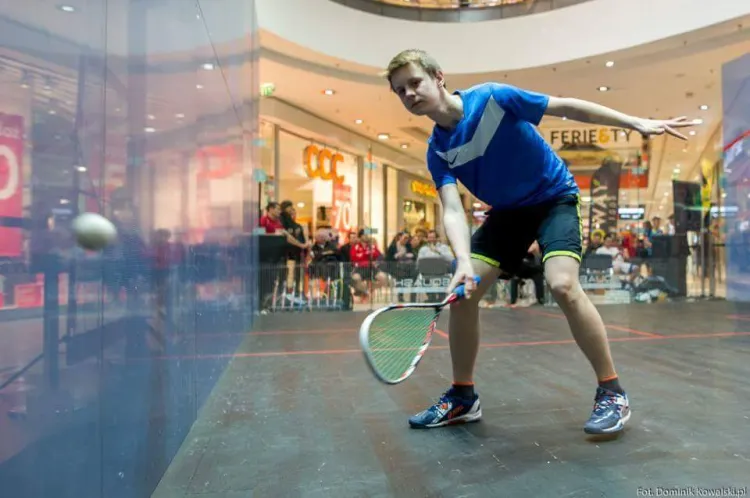 Grający w squasha Marcin Sikorski jest jednym z największych młodych talentów w naszym kraju.