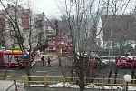 Pożar kamienicy przy ul. Polanki w Oliwie.