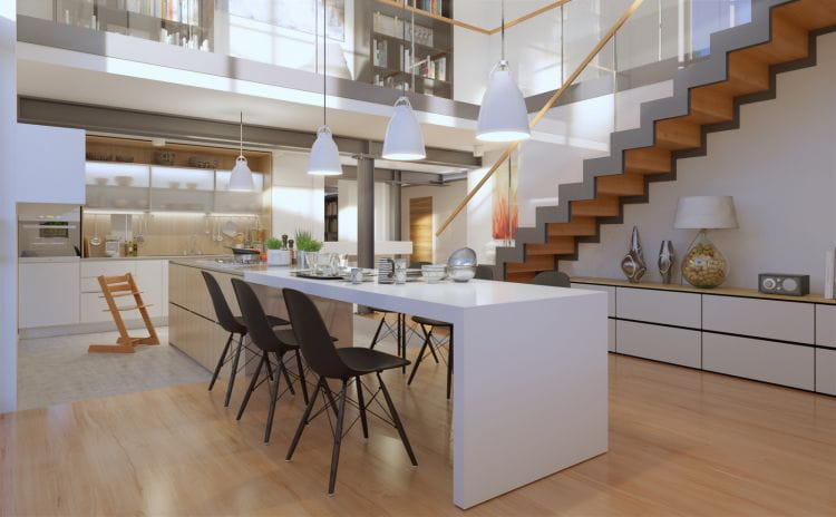 W mieszkaniu dwupoziomowym schody stają się elementem, który może posłużyć do kształtowania przestrzeni, muszą też wpisywać się w stylistykę wnętrza.