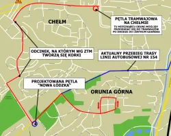 Według naszego czytelnika autobus linii 154 powinien jechać z Oruni Górnej do pętli na Chełmie, a nie bezpośrednio do centrum Gdańska. 