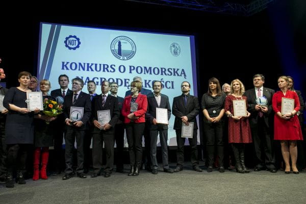 Laureaci XX edycji konkursu o Pomorską Nagrodę Jakości. 