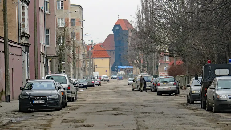Ulica Angielska Grobla w Gdańsku.