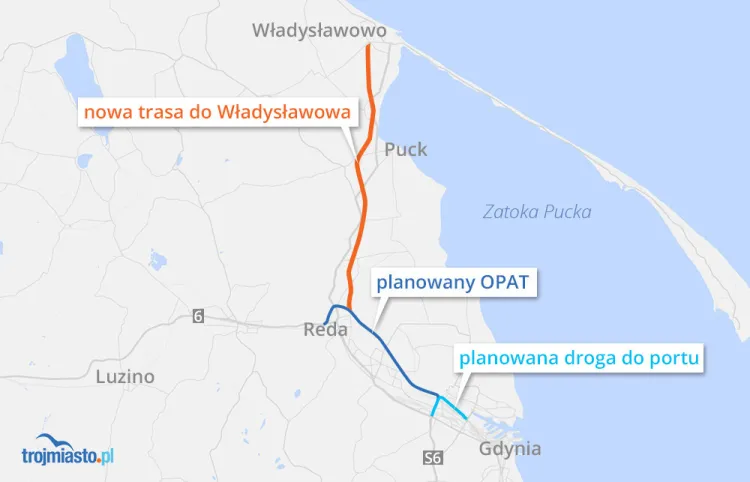 Nowa droga z Gdyni do Władysławowa miałaby być gotowa "za kilka lat".