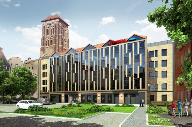 Tak ma wyglądać hotel Hampton by Hilton od strony ul. Lektykarskiej.