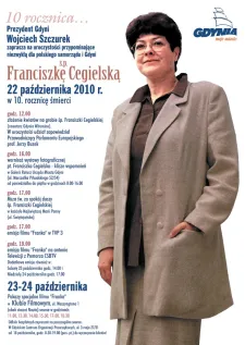Program obchodów rocznicy śmierci Franciszki Cegielskiej.