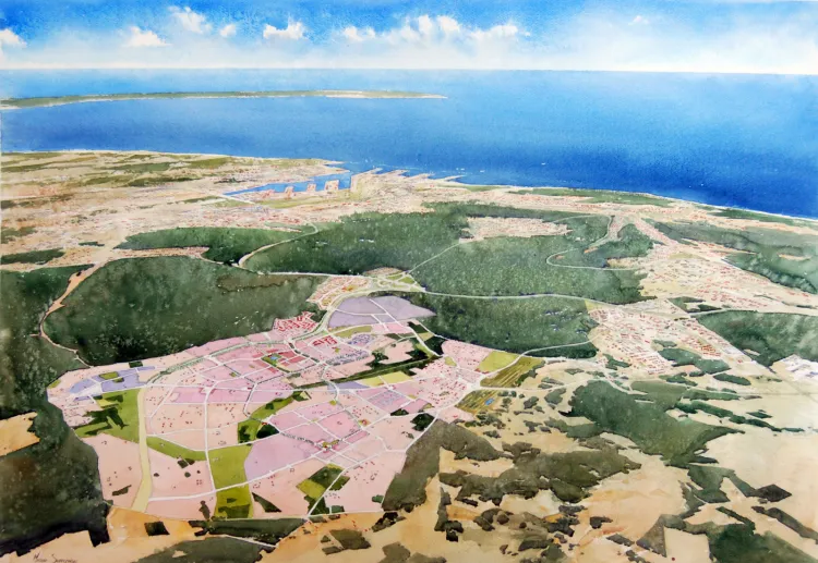 Model Gdyni Zachód po warsztatach urbanistycznych z 2012 roku. Wnioski z prac sprzed pięciu lat zostaną częściowo wprowadzone do planu miejscowego. 