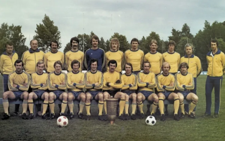Arka Gdynia - zdobywcy Pucharu Polski z 1979 roku. 