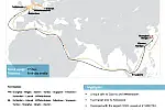 OOCL Hong Kong będzie pływał na trasie Azja-Europa w ramach serwisu LL1. 