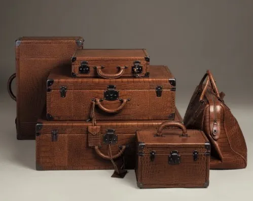 Bottega Veneta Six-Piece Alligator Luggage Set 