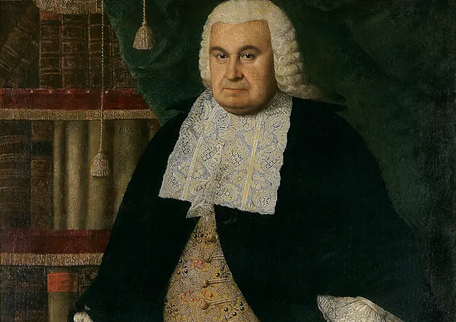 Portret Gotfryda Lengnicha namalowany przez Fabriciusa.