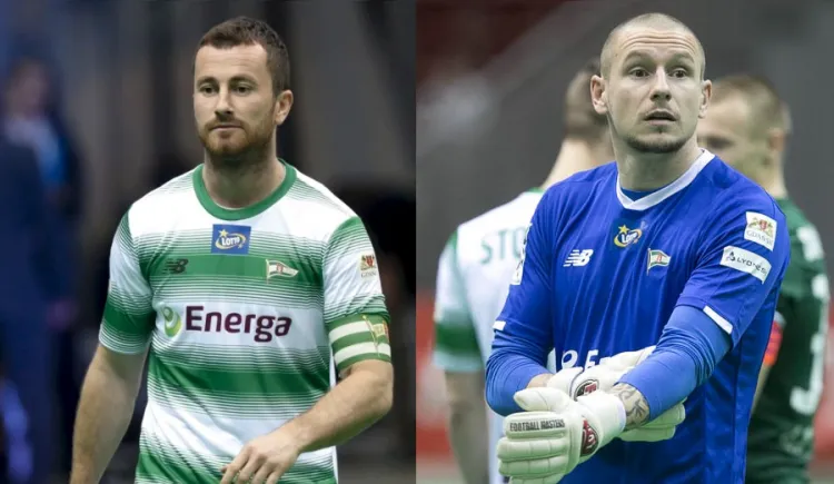 Piotr Wiśniewski (z lewej) i Mateusz Bąk (z prawej) po tym sezonie rozstaną się z Lechią. W niedzielę na Stadionie Energa Gdańsk obie ikony biało-zielonych pożegnają się z kibicami.