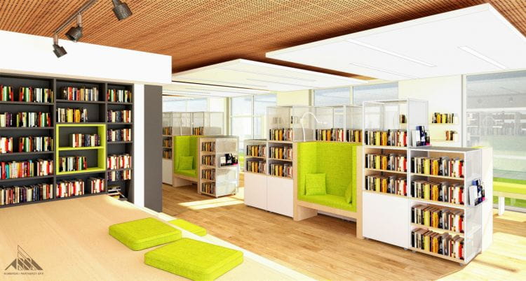 Nowa biblioteka w PPNT ma przyciągnąć głównie młodszych mieszkańców, niekoniecznie zainteresowanych tylko papierowymi publikacjami.