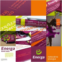 Zieleń w logo Energi odnosi się do ekologii i symbolizuje zaangażowanie Grupy w działania proekologiczne. Bordowe tło symbolizuje świat korporacji: solidną, poważną, godną zaufania firmę.
