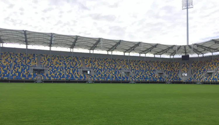 Stadion Miejski w Gdyni i jego murawa gotowe na trzy mecze piłkarskiego Euro U-21. 
