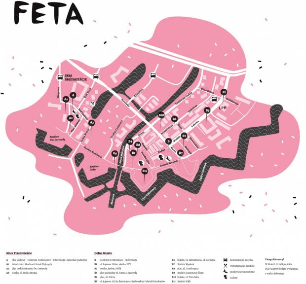 Zobacz mapę Festiwalu FETA 2017.