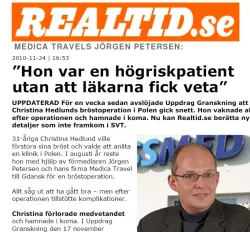 W szwedzkich mediach nie milkną echa sprawy Christiny.