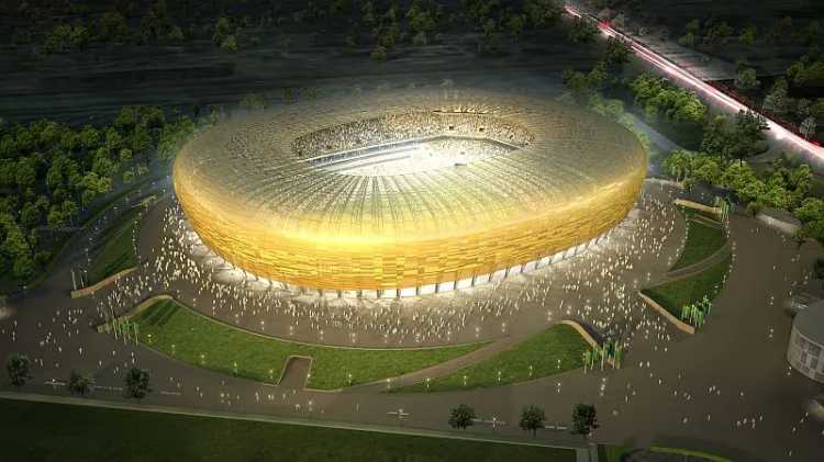 Gdański stadion stanie się bursztynowy, niczym na wizualizacji...