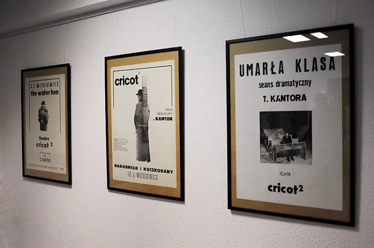 Na wystawie pt. "Dziś są moje urodziny - Tadeusz Kantor" zaprezentowano 14 plakatów oraz projekcję multimedialną obejmującą 370 plakatów i rysunków Kantora.