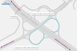 Zawracanie na węźle będącym koniczyną.