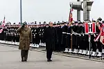 Uroczystość podniesienie bandery i przyjęcia do służby najnowszego polskiego niszczyciela min ORP Kormoran.