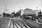 Dworzec Morski pod koniec lat 30. XX wieku.

