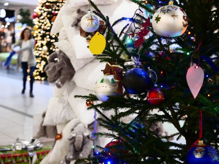Ruszyła wystawa choinek świątecznych w Galerii Przymorze, ich twórcy wsparli Fundację Hospicyjną.