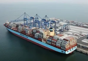 Od roku do gdańskiego portu zawija kontenerowiec linii Maersk, obsługujący linię żeglugową z Szanghaju. Przywiezione przez niego kontenery trafiają mniejszymi jednostkami do innych bałtyckich portów.