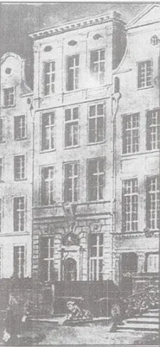 Na zdjęciu prezydium Policji w Gdańsku, które do 1895 r. mieściło się przy Langgasse 25. Dziś to ul. Długa, a na miejscu prezydium stoi budynek Poczty Polskiej. 