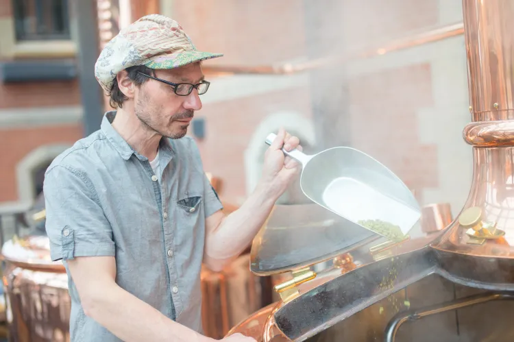 Piwo jopejskie uwarzono również w browarze restauracyjnym PG4, ale dostępne będzie za kilka miesięcy. Nz. piwowar Johannes Herberg.