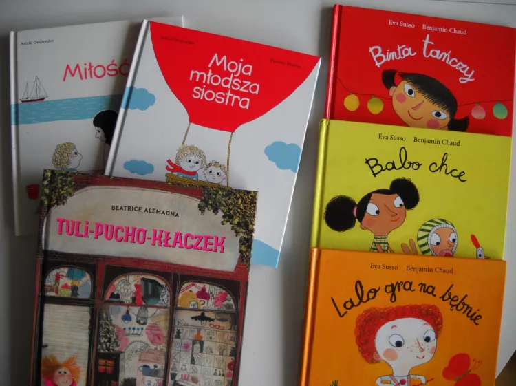 Serie książeczek obrazkowych dla dzieci.