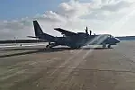 Samolot transportowy CASA C-295M przed wylotem z lotniska w Siemirowicach (woj. pomorskie)