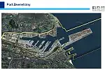 Obszar Portu Gdynia po powstaniu tzw. portu zewnętrznego.