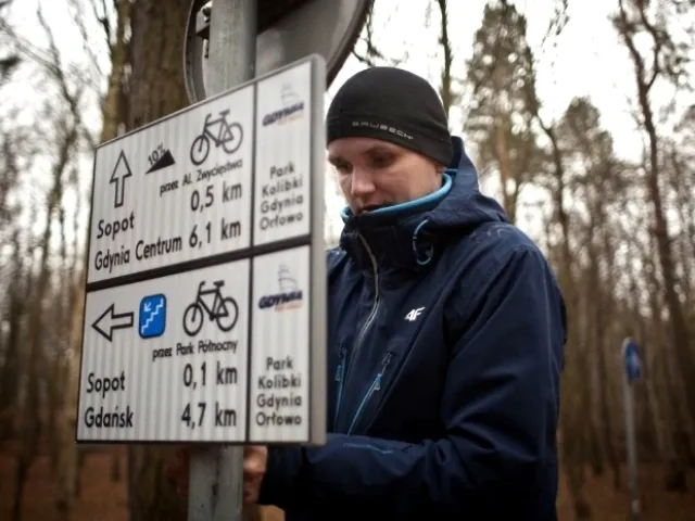 Trasy rowerowe w Orłowie były źle oznaczone od dawna, na co zwracali gubiący się tam rowerzyści.