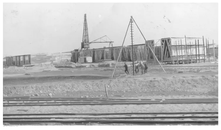 Budowa portu w Gdyni. Lata 20. XX wieku.