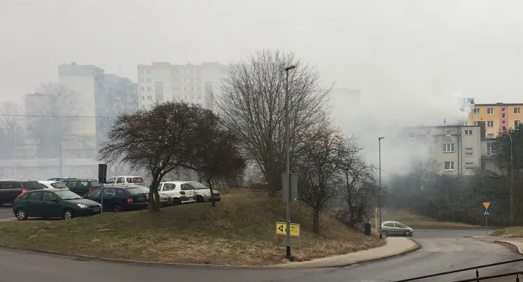 Problem smogu najbardziej uwidacznia się jesienią i zimą. Na zdjęciu ul. Kwiatkowskiego na Obłużu.