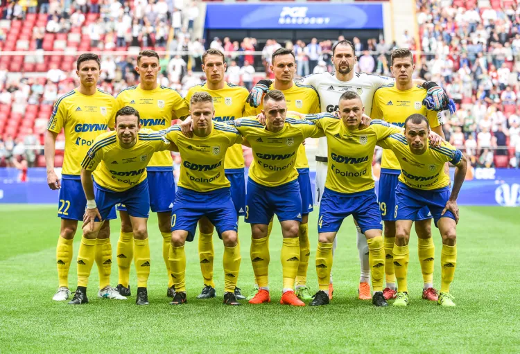 Wyjściowa "11" Arki Gdynia na ostatni finał Pucharu Polski. W niej tylko czterech piłkarzy, którzy mają ważne kontrakty na kolejny sezon. 